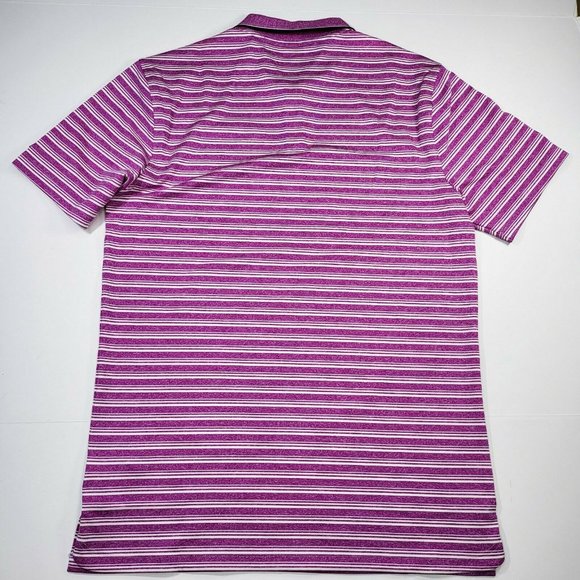 Nike Dry Polo Men's Golf Tennis Shirt Purple White Size S BV0269-551 - Picture 2 of 6